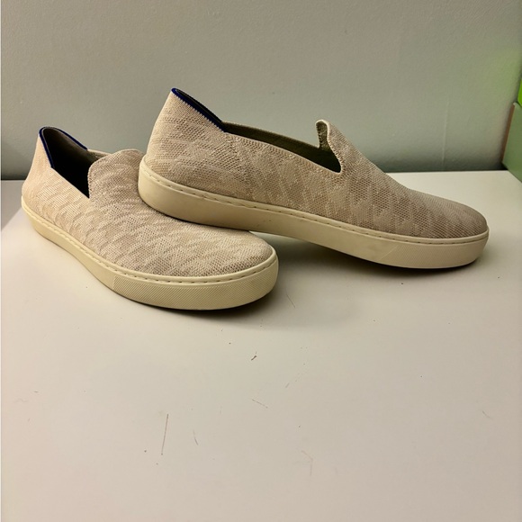 Rothy’s womens slip on sneakers GUC Limited Edition Ivory Houndstooth Sz 10 1/2 - Picture 11 of 12